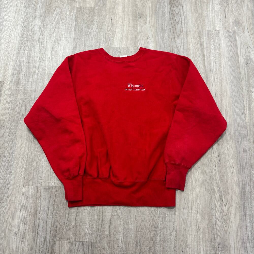 Vintage Champion Reverse Weave Sweatshirt Large Wisconsin Detroit Alumni Club